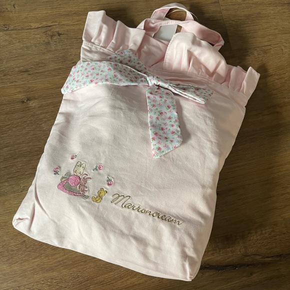 One Left! MARRONCREAM-VERY RARE (NWT) Zipped Pink Canvas Tote Bag with a Ribbon. - Picture 16 of 16